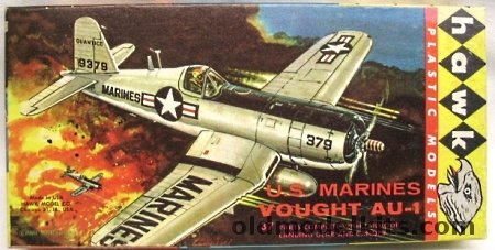 Hawk 1/72 Vought AU-1 Corsair (F4U) - US Marines, 621 plastic model kit